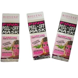 Biovene Pink Peel-Off Face Mask~~Lot of 3~~